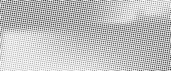 Yellow halftone pattern. Retro comic gradient background. Bright orange pixelated dotted texture overlay. Cartoon pop art faded gradient pattern. Vector backdrop for poster, banner, advertisement