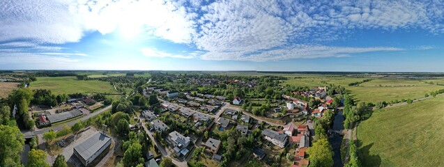 Bad S&uuml;lze an  der Recknitz. 180&deg;-Panorama 2025