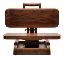 Spacious ironing press with a wooden finish, perfect for traditional homes and laundry