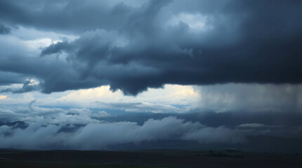 Obraz premium storm clouds timelapse
