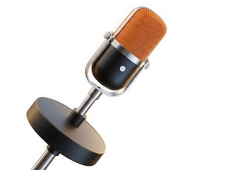 Microphone isolated on transparent background