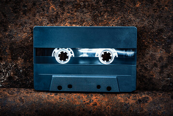 Audio Tape Cassette closeup