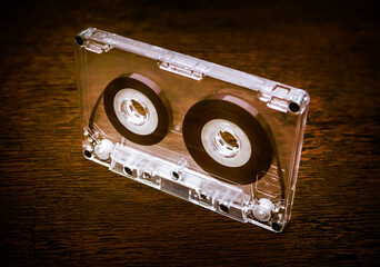 Audio Tape Cassette closeup