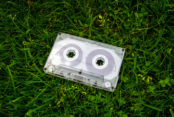 Audio Tape Cassette closeup