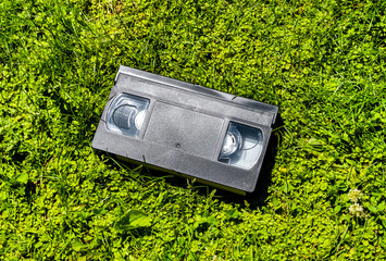 Video Tape Cassette closeup