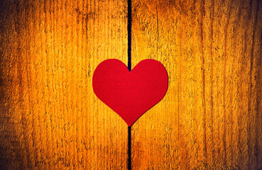Red Heart Shape Closeup