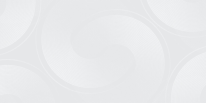white background glowing geometric lines on gray background. Modern simple art shiny blue good circle lines pattern. cicular art