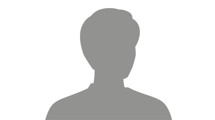 Silhouette of a person in neutral gray