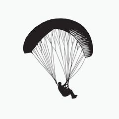 paraglider in the sky