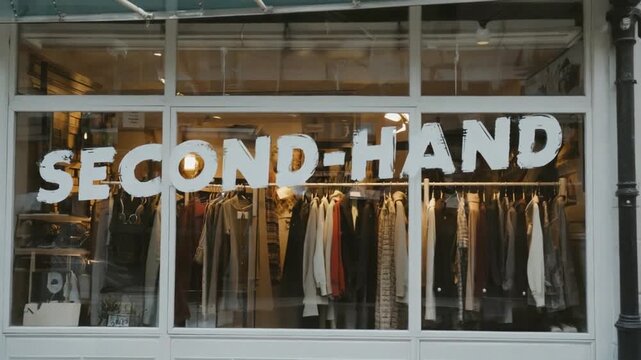 Second-hand clothing store.