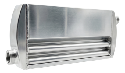 A compact collector made of aluminum, perfect for efficient home heating systems.