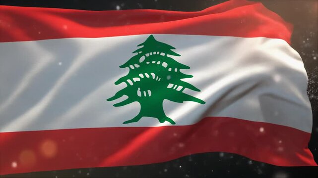 Showcases the flag of lebanon with its iconic cedar tree. Perfect for cultural, national, patriotic, or travelrelated design projects.