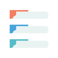 Fototapeta premium THREE STEP MODERN INFOGRAPHIC