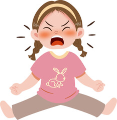 little girl tantrum