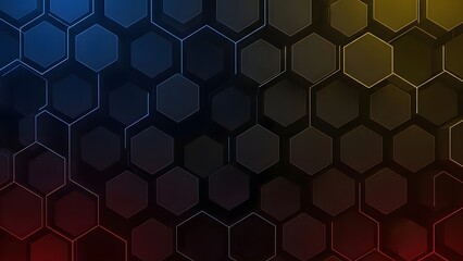 Hexagonal pattern gradient background