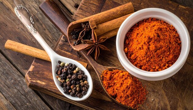 木皿に並ぶ香り高いスパイス2