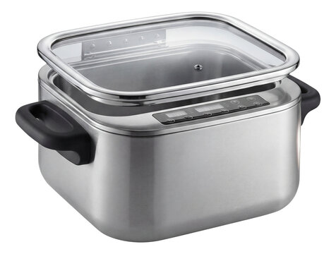 A programmable electric duck roaster with a self-basting lid, perfect for a bachelor pad.