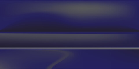 Gradient mesh vector table. Background of empty vivid blue color table, studio room advertise for your business products. Design banner on content website with copy space display. EPS 10 illustration