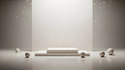 Luxury Neutral Winter Sale Background For Commercial Use