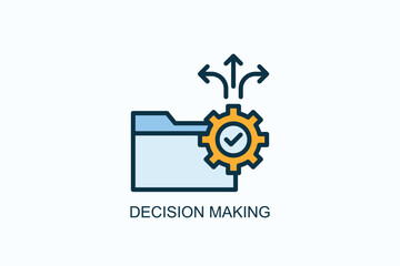 Decision Making Icon Or Logo Isolated Vector Illustration