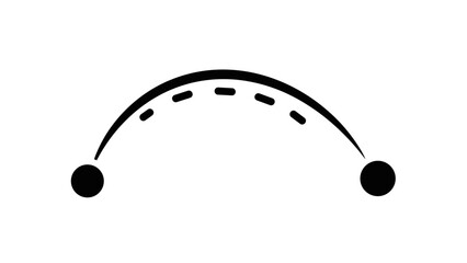 Simple Black Archway or Gateway Illustration.