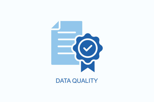 Data Quality Icon Or Logo Isolated Vector Illustration