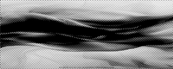 Wave halftone pattern. Halftone dots background.