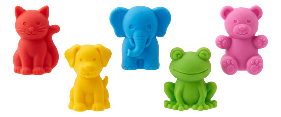 Silicone animal-shaped wine glass markers, ideal for identifying glasses at gatherings.