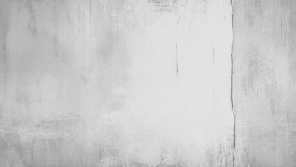 Old Grey Stone Wall with cracked dirty and damaged Surface. White acrylic plasterer concrete surface texture background