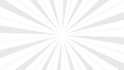 A minimalist white and light grey radial sunburst pattern with lines emanating from the center, creating a clean abstract background.