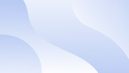 Abstract light blue and white background with smooth, flowing wavy shapes and gradient.