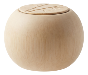 Bamboo-designed ceramic air freshener for a modern home's entryway.