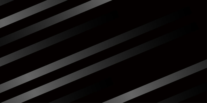 A black-themed background with white vertical lines. Stripes, Vector Illustration, Picture, Computer graphic. Fading vertical line gradient background.  black dark texture .Repeating pattern backdrop.
