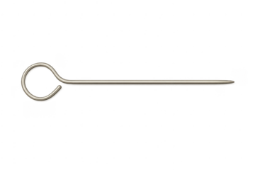 Metal needle pin with a loop eye