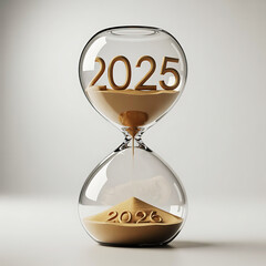 The Flow of Years 2025 Turning into 2026