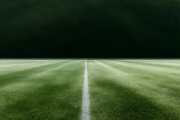 sports field design, football field yard line backdrop, green turf texture, with wide open space for text, ideal for commercial design