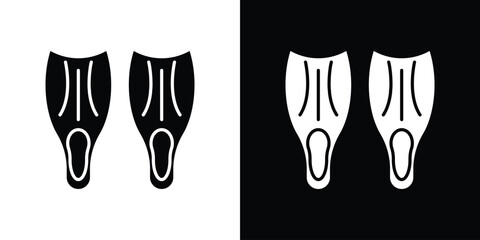 Scuba diving icon, silhouette pictogram. black icon set © basit