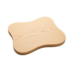 Handcrafted Wooden Arrow Sign Shape isolated on a transparent background