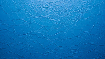 Fototapeta premium Blue crinkled paper texture background