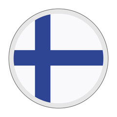 Obraz premium Finland Flag Icon