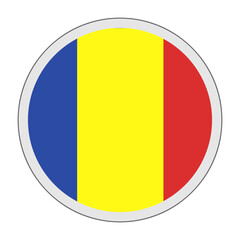 Fototapeta premium Romania Flag Icon