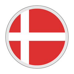 Obraz premium Denmark Flag Icon