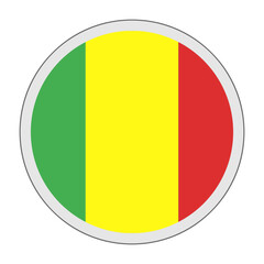 Fototapeta premium Mali Flag Icon