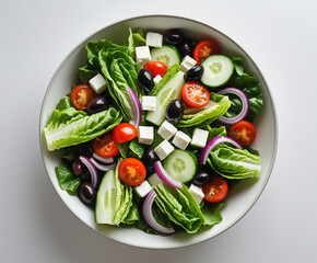 Fresh healthy homemade salad