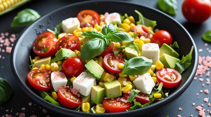 Fresh healthy homemade salad