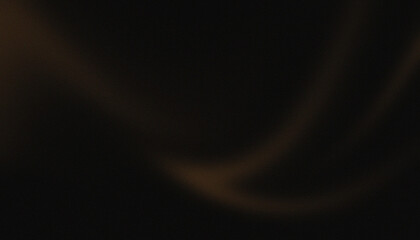 Modern abstract black, brown color gradation background with grainy noise.