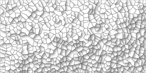 Abstract Spider Net Retro White Camouflage Seamless Vector Pattern with Grunge Texture, Broken Glass Cement kitchen decor, white marble bath floor. Seamless pattern with 3d shapes vector Vintage Illus