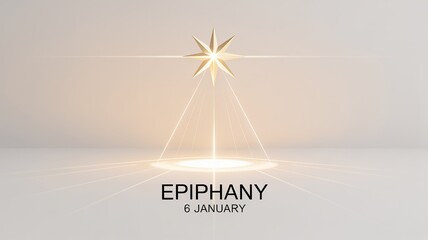 Epiphany Christian Holiday Minimal Star Concept