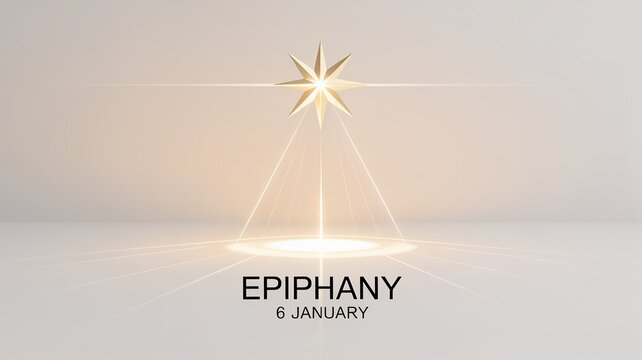 Epiphany Christian Holiday Minimal Star Concept