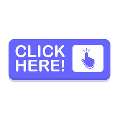 Click Here Web Button Vector Design